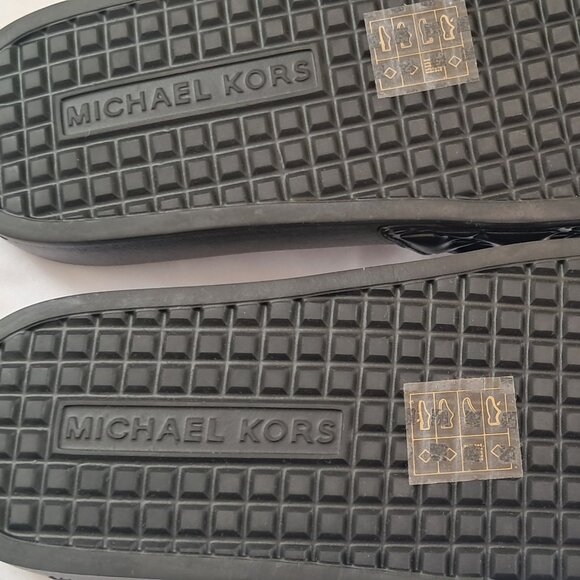 Michael Kors MK Logo Slip on Slippers BNWT - Picture 7 of 8